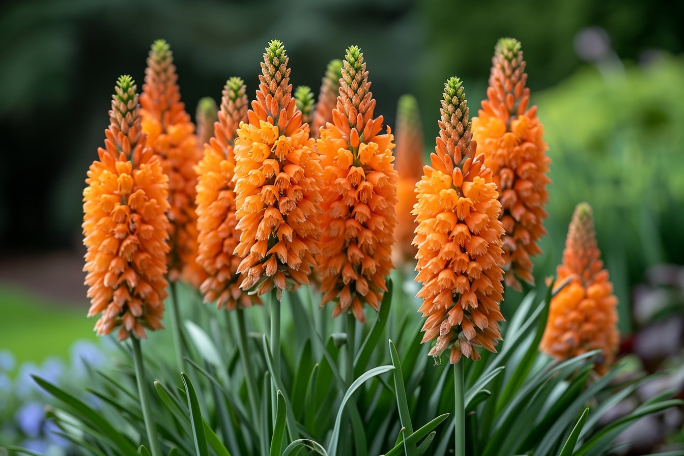 Le kniphofia orange : une plante aux couleurs flamboyantes